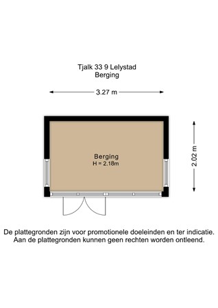 Floorplan - Tjalk 33 9, 8232 ME Lelystad